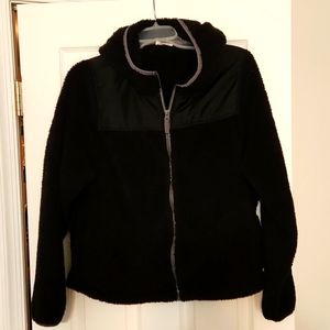 SO Juniors XL Hooded Faux Fur Full Zip Jacket